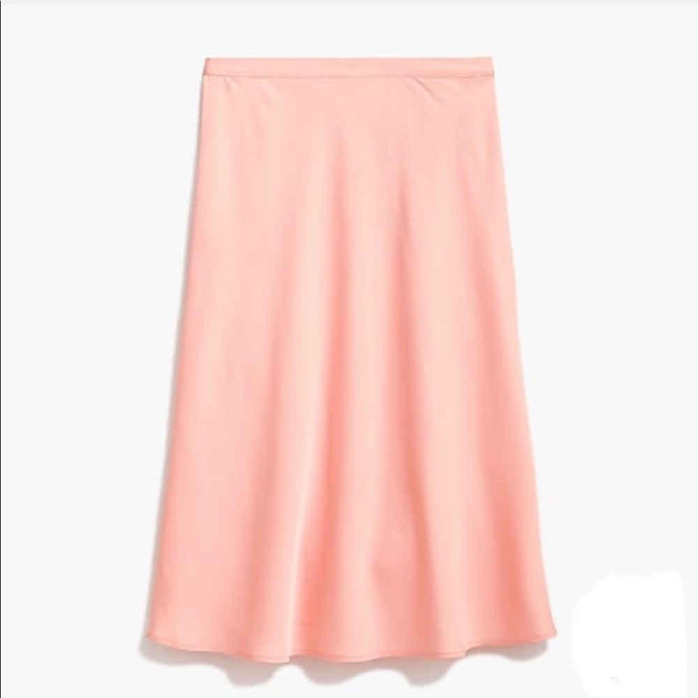 NWT J. Crew Satin-back Crepe A-Line Midi Skirt